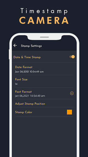 Shot On Camera Timestamp on photo, Auto DateTime screenshot 7