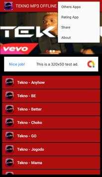 Tekno All Song - Mp3 Offline screenshot 2