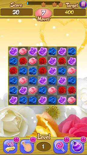 Rose Garden Flower - Free Blossom Crush Sweeper screenshot 2