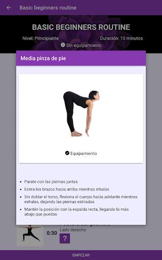 Yoga en casa - Videos y rutinas gratis en español screenshot 9