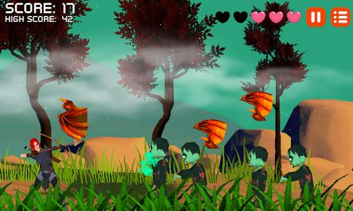 Zombies and Huntress Archery screenshot 1
