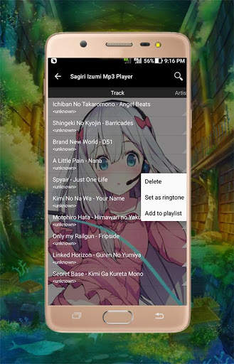 Sagiri Izumi Mp3 Player screenshot 3