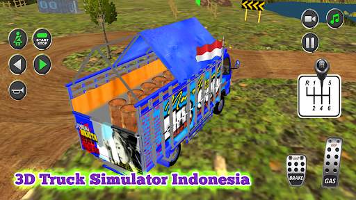 3D Truck Simulator Indonesia screenshot 2