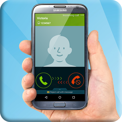 Incoming fake phone call (prank) icon