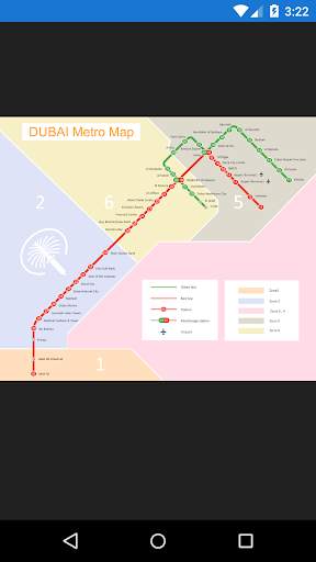 Dubai Metro Map screenshot 2