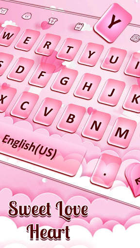 Sweet Love Heart Keyboard-Love You screenshot 2