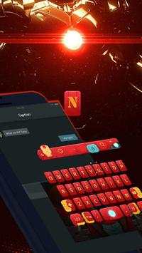 red technology keyboard Iron man keyboard screenshot 1