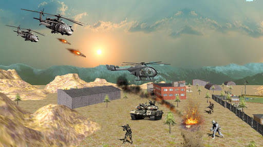 Gunship Helicopter Strike Special Forces War screenshot 1