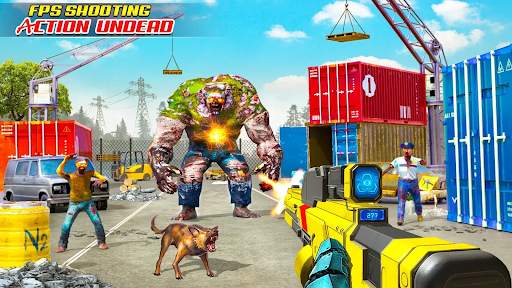 penembakan robot zombie fps screenshot 3