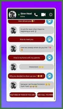 Call Siren Head  video call   chat (Simulation)‏ screenshot 4