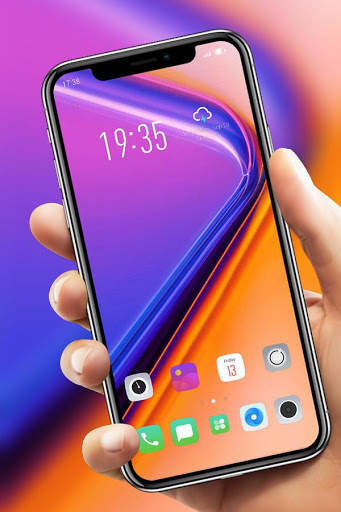Tema berwarna-warni OnePlus 7 Pro launcher screenshot 1