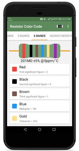 Resistor Color Code And SMD Code Calculator screenshot 3