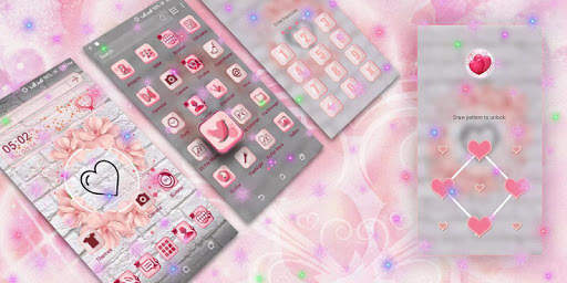 Heart Love Launcher Theme screenshot 3