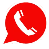 Red WatsAp Messenger icon
