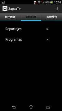 Zapea TV screenshot 2