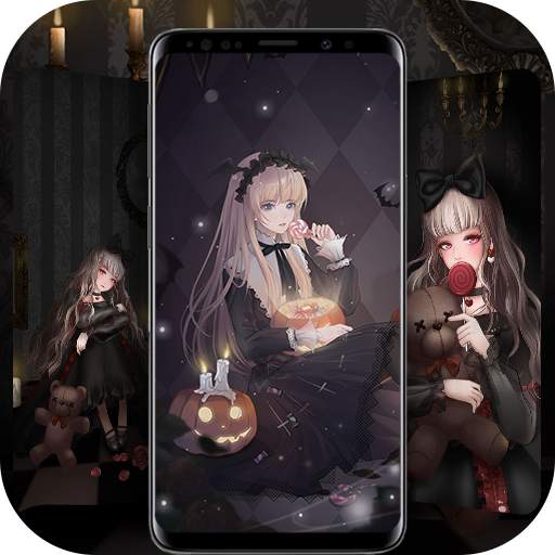Gothic Girl Live Wallpaper & Launcher Themes 1.1.9