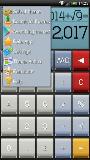 SCalc theme Clean 2 تصوير الشاشة