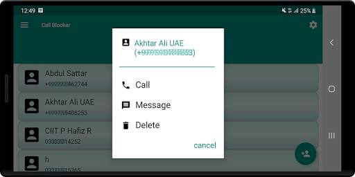 Call Blocker 3 تصوير الشاشة