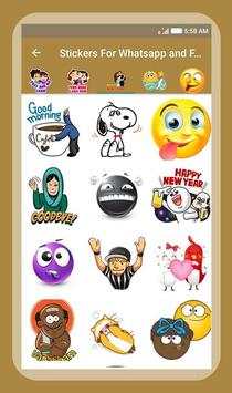 Stickers For Whatsapp & Facebook screenshot 5