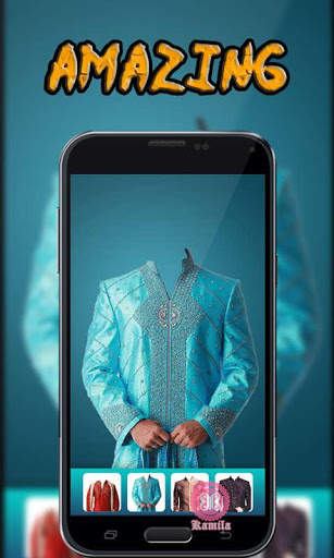 Man Sherwani Suit Camera screenshot 1