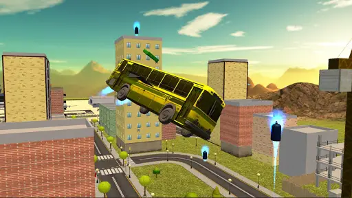 Flying City Bus Simulator 2016 screenshot 6