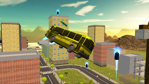 Flying City Bus Simulator 2016 screenshot 6