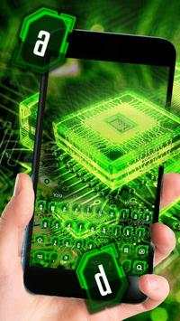 Green Electric Circuit Keyboard screenshot 1