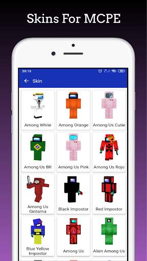 Skins Among Us for Minecraft screenshot 2