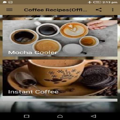 Coffee Recipes(Offline) screenshot 1