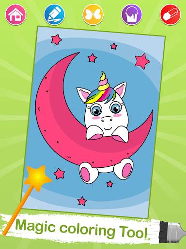 Unicorn Coloring Pages screenshot 1