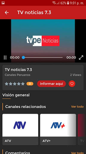 TV PERUANA - Perú TV Player screenshot 4