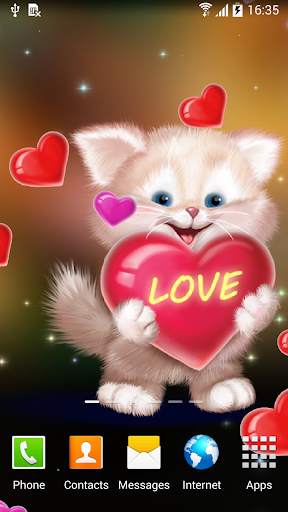 Cute Cat Live Wallpaper screenshot 3