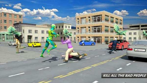 Flying Robot Superhero: Crime City Rescue स्क्रीनशॉट 4