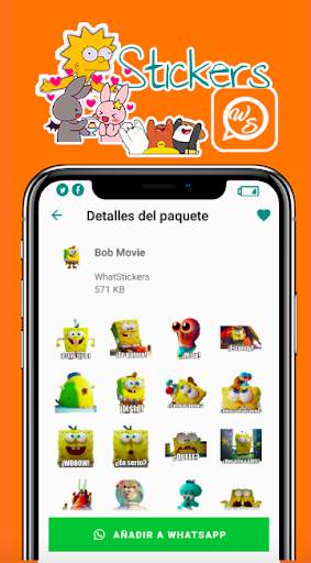 Sponge Stickers for WhatsApp screenshot 5