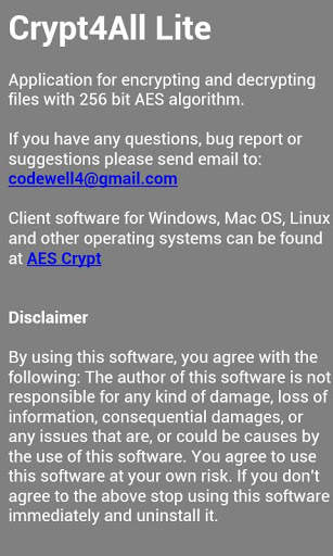 Crypt4All Lite (AES) screenshot 5