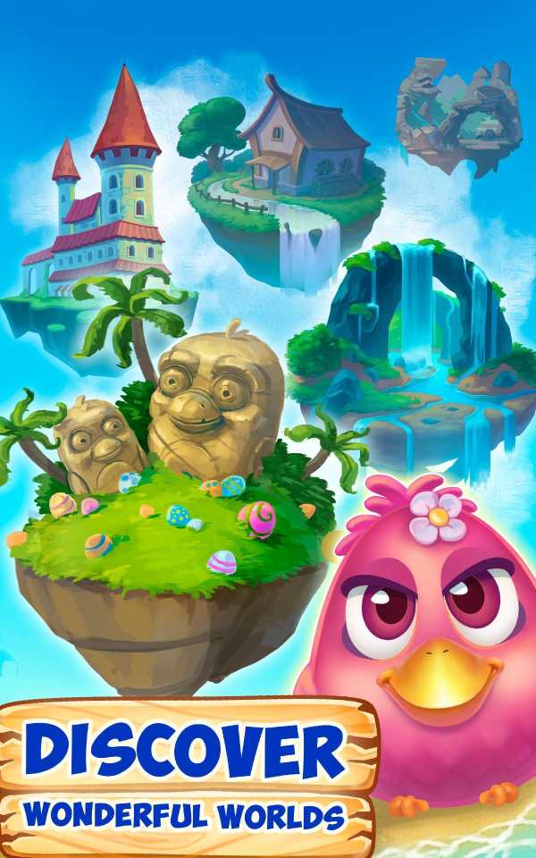 Bubble Birds 4 - Rescue Falling Funny Birds screenshot 2