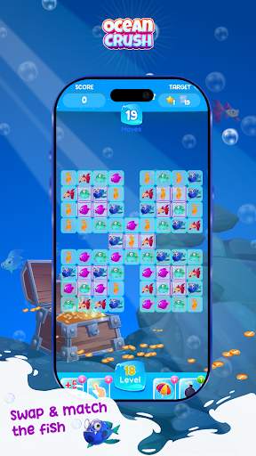 Ocean Crush Game - Match 3 screenshot 2