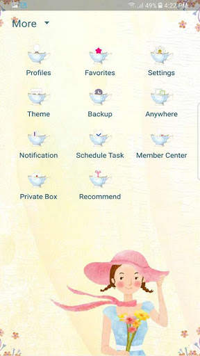 Pure love skin for Handcent Next SMS screenshot 3