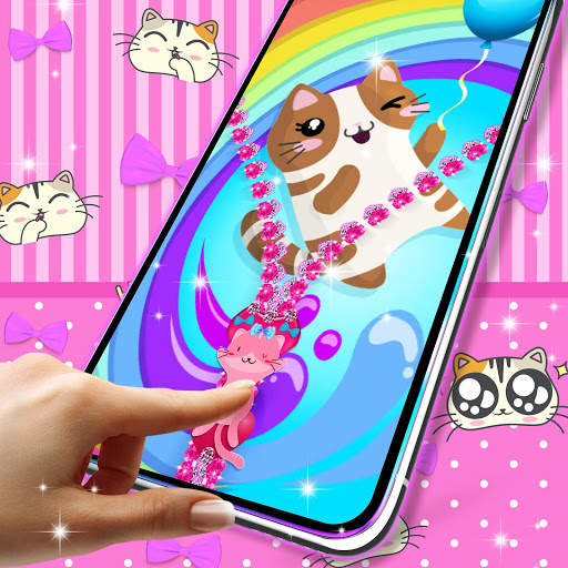 Kitty lock screen 1 تصوير الشاشة