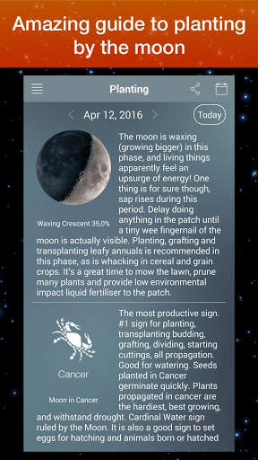 Moon Phase Calendar Zodiac screenshot 4