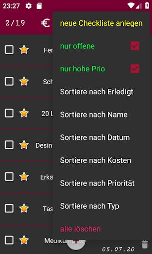 Lockdown Liste screenshot 7
