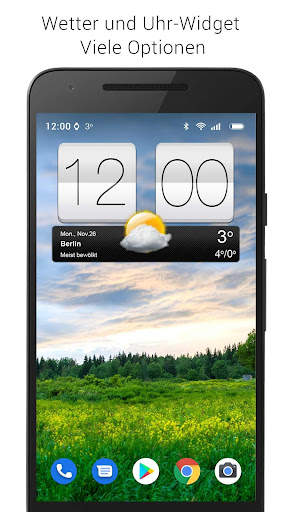 Sense V2 Flip Clock & Weather screenshot 1