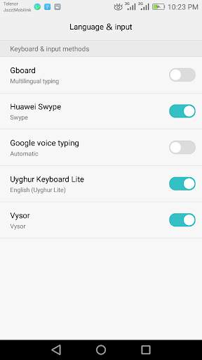 Uyghur Keyboard Lite screenshot 2