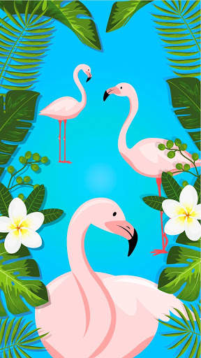 Charming Flamingo — APUS Live Wallpaper screenshot 5