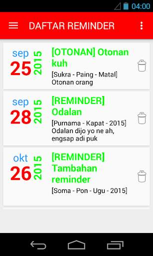 Kalender Bali स्क्रीनशॉट 7