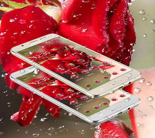 Waterdrop， Flower，Pink Theme & Wallpaper screenshot 3