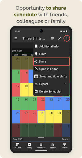 Shift Schedule(Roster) & Alarm screenshot 4