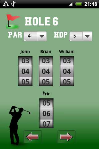 Golf Scorer Free screenshot 2