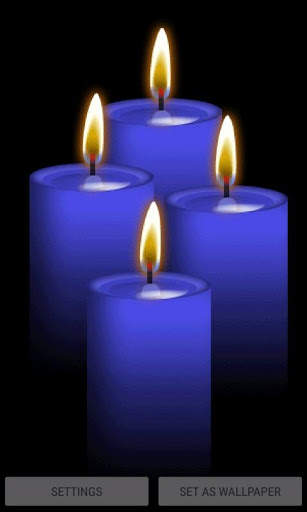 Blue Candles Live Wallpaper screenshot 1