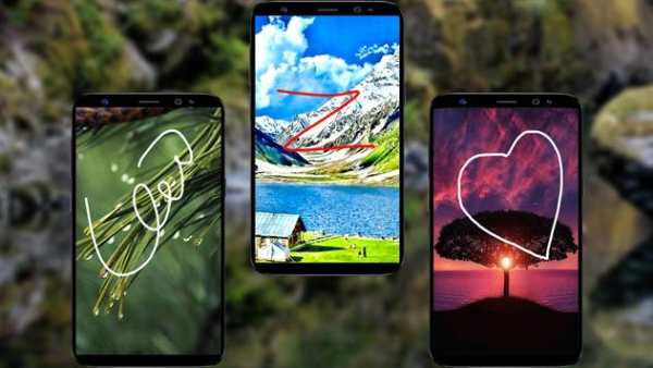 Gesture Lock screen and app lock theme nature screenshot 1